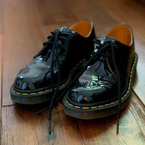 Black Patent Dr. Martens 1461 Oxfords, Women's US Size 6